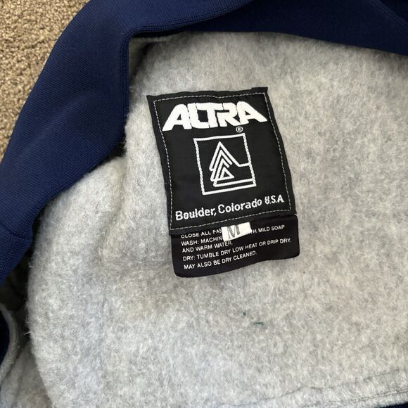 Vintage ALTRA Boulder Colorado Fleece Sweatshirt Gray Long Sleeve Size Medium - Picture 8 of 8